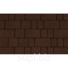 Комплект тротуарной плитки Старый город 80 мм Темно-коричневый
