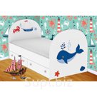 Детская кроватка с ящиками 800х1900 кит