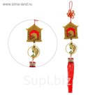 Подвеска с узлом счастья "Чаши и карп"