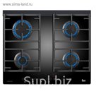 Варочная поверхность Teka CGW LUX 60 TC 4G AI AL CI, газовая, 4 конфорки, черный