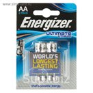 Батарейка литиевая Energizer Ultimate Lithium, АА, FR6-2BL, блистер, 2 шт.