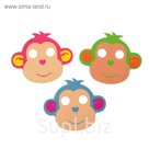 Карнавальная маска "Обезьяна", цвета МИКС