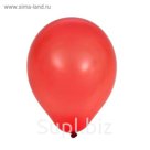 Шар латексный 5", металл, набор 100 шт., цвет красный