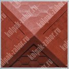 Колпак (оголовок, крышка) на кирпичный заборный столб 385х385х180 из полимер-песчаного композита;
