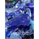Кусковое стекло Щебень синий хрустальный