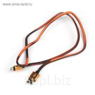 Провод Luazon, USB-microUSB, меняет цвет от прикосновения, черно-оранжевый