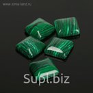 Кабошон квадрат 14*14мм (набор 5шт), под малахит