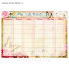 Расписание уроков А4 "Узоры"