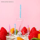 Свеча светодиодная "Цифра 7", со свечками