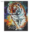 Картины по номерам на дереве 40х50 Афремов "Тигр"  GXT9063