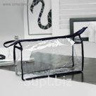 Косметичка на молнии, 1 отдел, тёмно-синяя