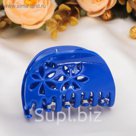 Краб для волос "Фортуна" 6 см, лепестки, микс