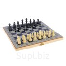 Настольная игра набор 3 в 1 Шелест нарды шахматы шашки доска 29х29см
