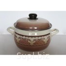 Кастрюля 9090 Эксклюзив 2,2л Терракот (110596) эмалированная сталь