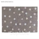 Ковёр Tricolor Polka Dots, размер 120х160 см, цвет серый/розовый