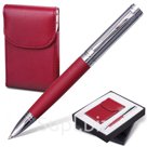 Набор GALANT "Prestige Collection": ручка, визитница, бордовый, подарочная коробка, 141373