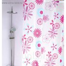Штора для ванной Flowers, кольца в комплекте