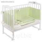 Бортики Fiore, 6 частей, высота 40 см, светло-зелёный, бязь