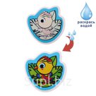 Наклейка для игры в ванной Попугай