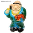 Копилка "Новый русский с собачкой" зелёная