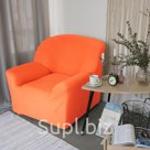 Чехол для мягкой мебели в детскую Collorista на кресло наволочка 40х40 см в подарок оранжевый