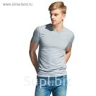 Футболка мужская StanSlim, размер 48, цвет серый меланж 180 г/м 37