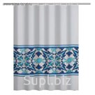 Штора для ванной Majolica Blue, кольца в комплекте