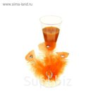 Свеча восковая "Перо", цвет оранжевый