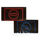 Брызговик 44*41 СТРЕЛКА/СТОП, компл 2шт