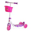 Самокат "Кроха", с корзиной, розовый Moby Kids
