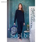 Костюм женский (джемпер, брюки) "Франческа", цвет темно-синий, р-р 42 2030