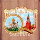 Магнит многослойный с лупой "Москва"
