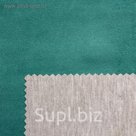 Ткань костюмная, замша бондинг, ширина 150 см, цвет тёмно-зелёный