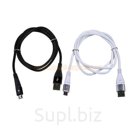 Кабель USB IRON Selection SR-05m (1A - 1 м.) резиновый рифлёный с узором