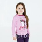 Лонгслив для девочки Клюква рост 134 см