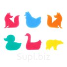 Купалки мочалки Фигурки набор 6 шт МИКС