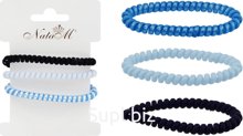 3 spiral flower hair bands