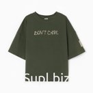 Футболка детская MINAKU, хаки, рост 116 см