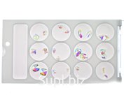 Nail Supplies, драгоценные камни, набор 12 шт.