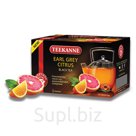 Чай TEEKANNE (Тиканне) «Earl Grey Citrus», черный, бергамот/цитрус, 20 пакетиков, Германия