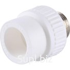Муфта комбинированная Kalde, полипропиленовая, d=25 мм x 3/4", наружная резьба