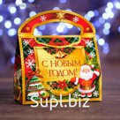 Новогодний подарок «Сумочка в клеточку» 200г