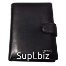 Мужской большой бумажник Qi Xing кожа Артикул MK-706#-A черный