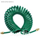 Шланг спиральный Jonnesway JAZ-7214I, резьба 1/4", d = 8х12 мм, 30 атм, 8 м