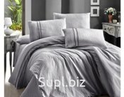 Постельное бельё ""First Choice"" DELUXE SATIN   Stripe Style Gri DLX-S 21 Размер Евро   подод.  200х220      простынь  260х280 наволочка 2-70х70 наволочка 2-5…