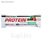 Россия "IRONMAN" Батончик "Protein Bar" с коллагеном, Клубника / белая глазурь 50 г