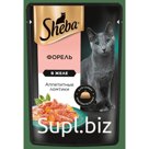 Влажный корм Sheba для взрослых кошек, форель, в желе, пауч, 75г