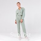 Брюки чиносы женские MINAKU: Green trend, зелёные, размер 46
