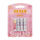 Батарейка алкалиновая Tesla Toys Girl, AAA, LR03-4BL, 1.5В, блистер, 4 шт.