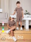 Костюм трикотажный двойка шорты+футболка арт: 020-012